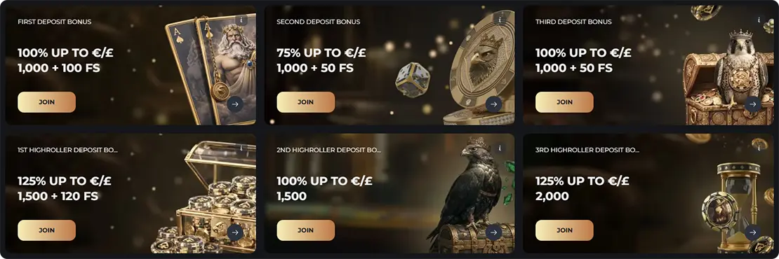 Falcon casino bonuses